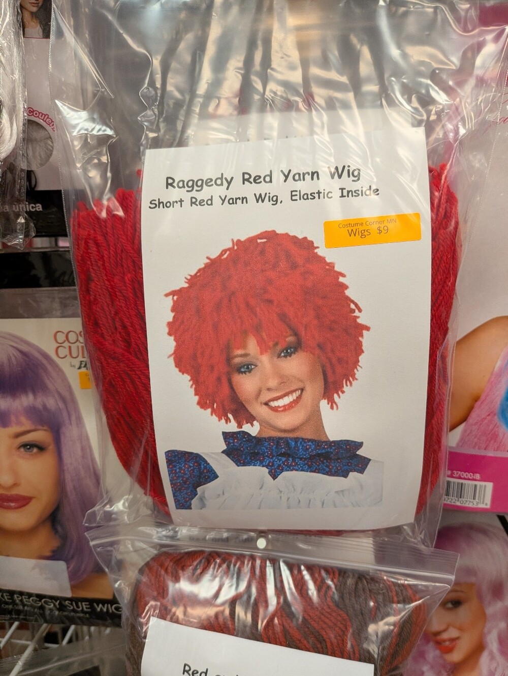 New Raggedy Ann Red Yarn Wig
